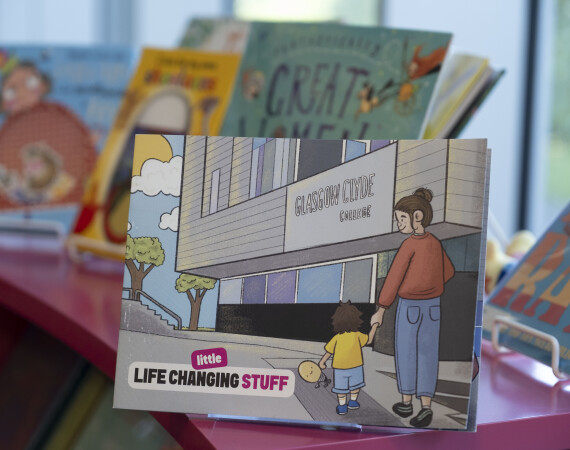 Little Life Changing Stuff Book in library at Glasgow Clyde College